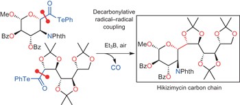 Direct assembly of multiply oxygenated carbon chains by decarbonylative radical–radical coupling reactions