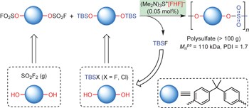 Bifluoride-catalysed sulfur(<span class="small-caps u-small-caps">VI</span>) fluoride exchange reaction for the synthesis of polysulfates and polysulfonates