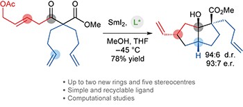 Enantioselective cyclizations and cyclization cascades of samarium ketyl radicals