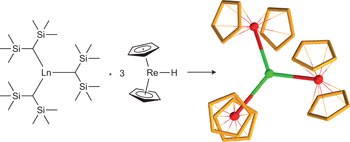 Molecules containing rare-earth atoms solely bonded by transition metals