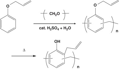 Direct synthesis of functional novolacs and their polymer reactions