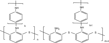 Chemical and electrochemical synthesis of crosslinked aniline sulfide resin