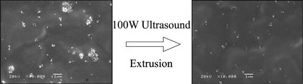 Effects of ultrasound on the morphology and properties of propylene-based plastomer/nanosilica composites