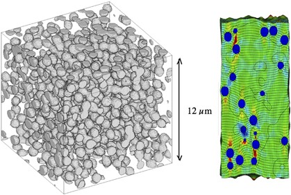 Visualization of nanoscale deformation in polymer composites with zernike-type phase-contrast X-ray microscopy and the finite element method