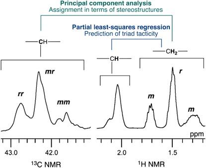 Application of multivariate analysis of NMR spectra of poly(<i>N</i>-isopropylacrylamide) to assignment of stereostructures and prediction of tacticity distribution