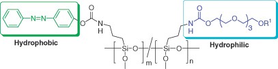 Synthesis of thermo- and photoresponsive polysilsesquioxane containing tetraethylene glycol chains and an azobenzene group