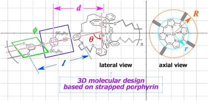 Strapped porphyrin-based polymeric systems