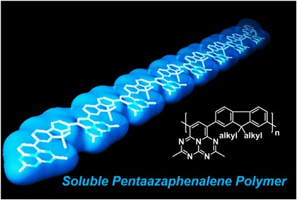 Construction of multi-<i>N-</i>heterocycle-containing organic solvent-soluble polymers with 1,3,4,6,9b-pentaazaphenalene