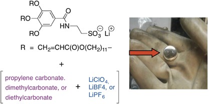 Effect of varying the composition and nanostructure of organic carbonate-containing lyotropic liquid crystal polymer electrolytes on their ionic conductivity