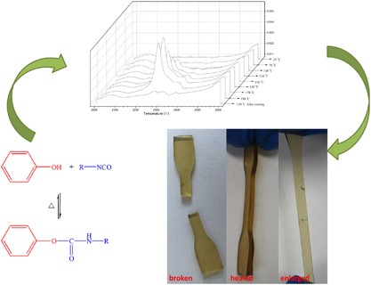 A thermal self-healing polyurethane thermoset based on phenolic urethane