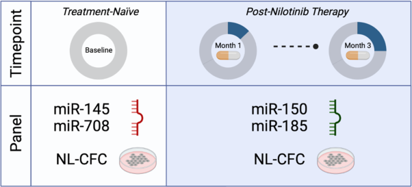 Identification of key microRNAs as predictive biomarkers of Nilotinib response in chronic myeloid leukemia: a sub-analysis of the ENESTxtnd clinical trial