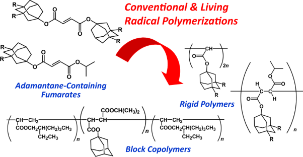 Adamantane-containing poly(dialkyl fumarate)s with rigid chain structures