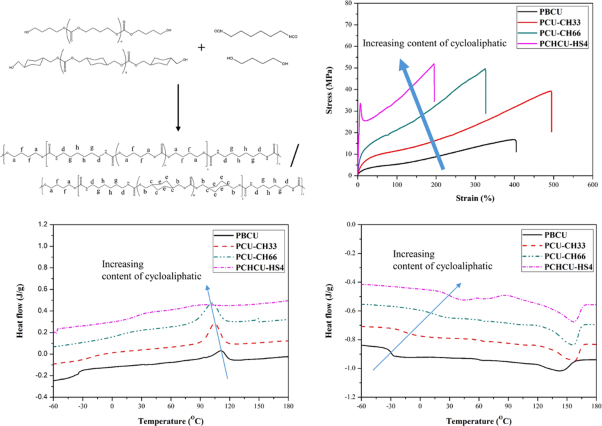 Effect of the cyclic structure content on aliphatic polycarbonate-based polyurethane
