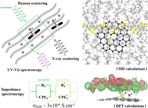 Roles of amorphous and crystalline regions in determining the optical and electronic properties of donor:acceptor systems comprising poly(3-hexylthiophene) embedded with nitrogen/sulfur-doped graphene quantum dots