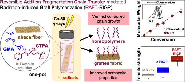 Modified abaca fiber prepared by radiation-induced graft polymerization as a reinforcement for unsaturated polyester resin composites