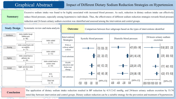 Impact of different dietary sodium reduction strategies on blood pressure: a systematic review