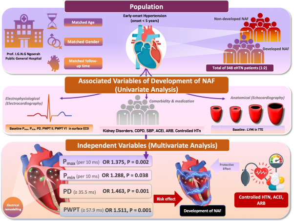 P-wave peak time and P-wave dispersion in surface electrocardiography as initial predictors of new-onset atrial fibrillation in early-onset hypertension