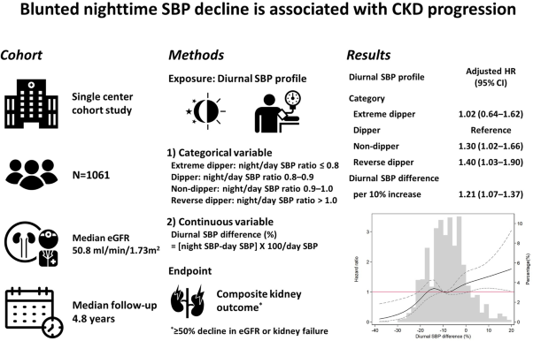 Nocturnal systolic blood pressure dipping and progression of chronic kidney disease