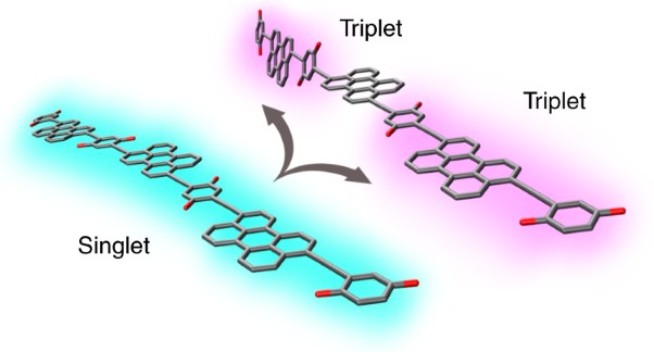 Spatial separation of triplet excitons drives endothermic singlet fission