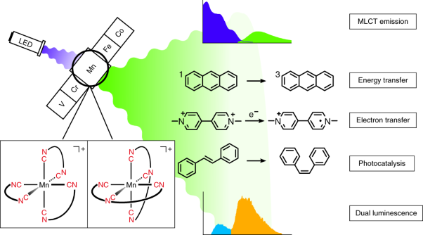 Manganese(<span class="small-caps u-small-caps">i</span>) complexes with metal-to-ligand charge transfer luminescence and photoreactivity