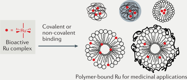 Polymer encapsulation of ruthenium complexes for biological and medicinal applications