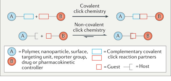 Molecular conjugation using non-covalent click chemistry