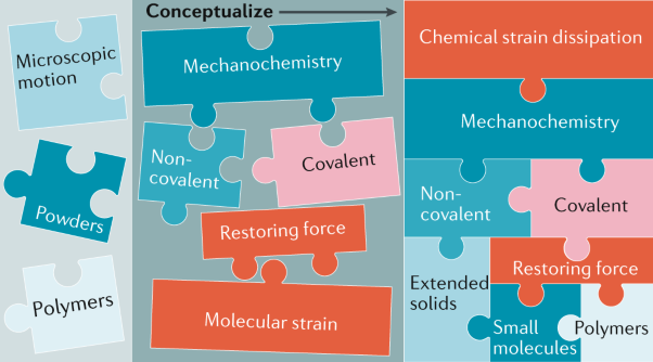 The many flavours of mechanochemistry and its plausible conceptual underpinnings