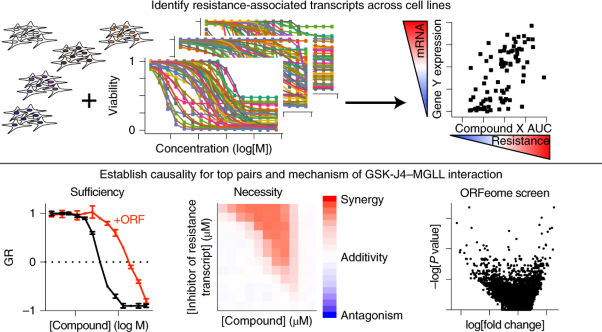 Systematic identification of biomarker-driven drug combinations to overcome resistance