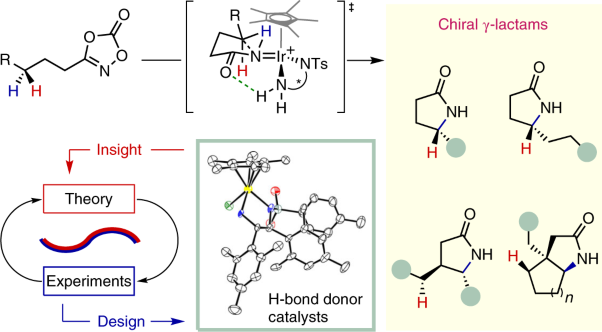 Asymmetric formation of γ-lactams via C–H amidation enabled by chiral hydrogen-bond-donor catalysts