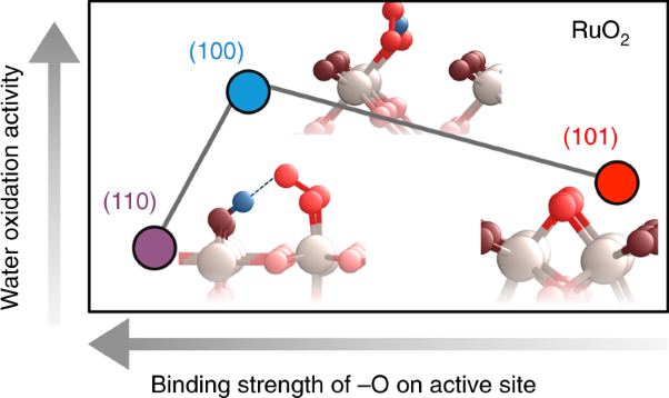 Operando identification of site-dependent water oxidation activity on ruthenium dioxide single-crystal surfaces