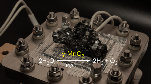 Acid-stable manganese oxides for proton exchange membrane water electrolysis