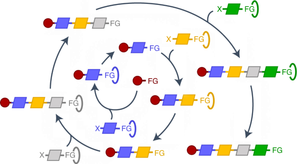 A computer algorithm to discover iterative sequences of organic reactions