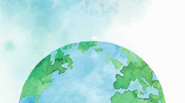 Watercolor globe
