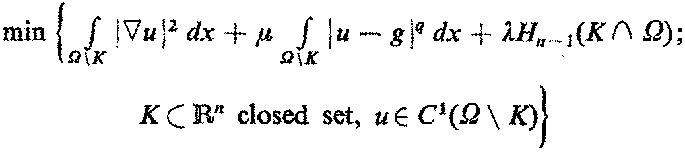 Existence Theorem For A Minimum Problem With Free Discontinuity Set Springerlink