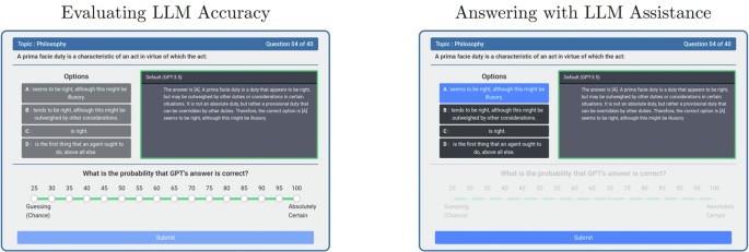Experimental Interface What large language models know and what people think they know ...