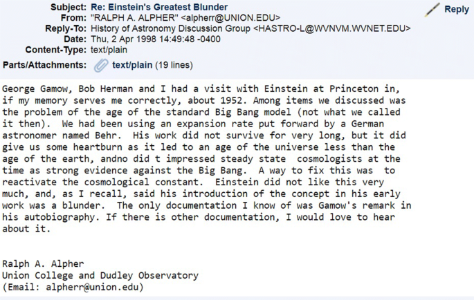 Interrogating The Legend Of Einstein S Biggest Blunder Springerlink Interrogating The Legend Of Einstein S Biggest Blunder Springerlink