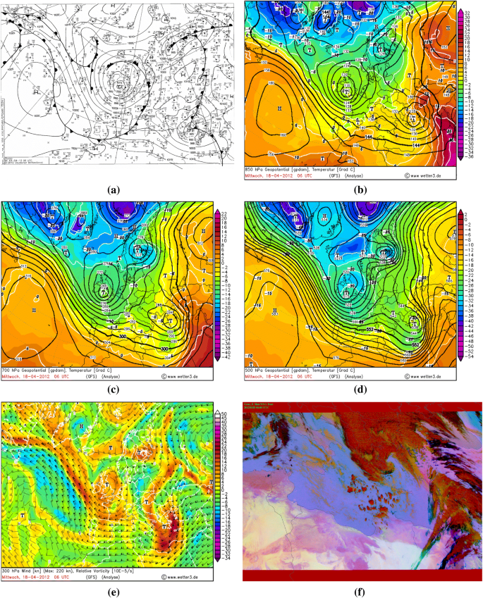 Investigations Of A Southerly Non Convective High Wind Event In Turkey And Effects On Pm 10 Values A Case Study On April 18 12 Springerlink