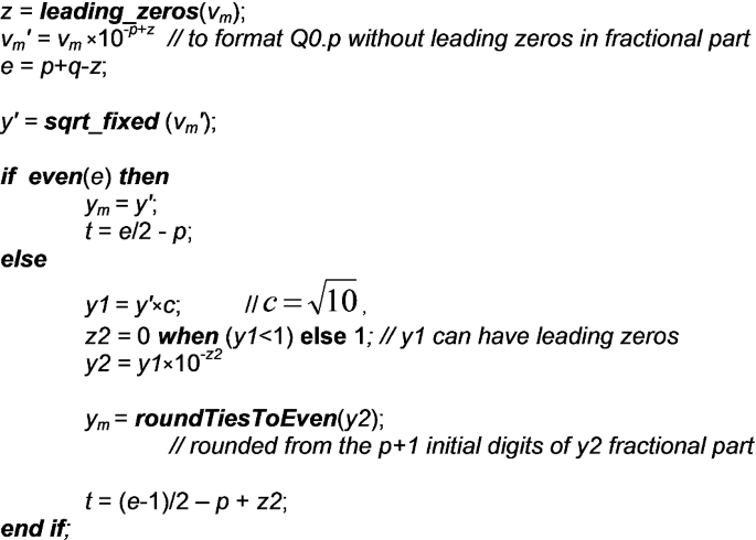 Rounding scheme in MF-format: A – analysis of operand significands