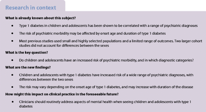 type 1 diabetes research studies ha egy gyermek tünetei a cukorbetegség kezelésében