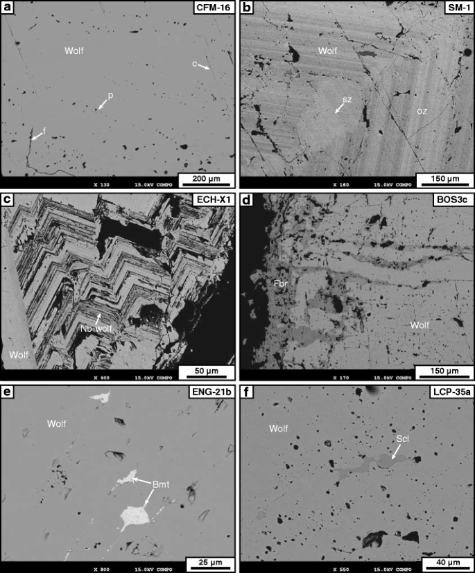 40 Ma Of Hydrothermal W Mineralization During The Variscan Orogenic Evolution Of The French Massif Central Revealed By U Pb Dating Of Wolframite Springerlink