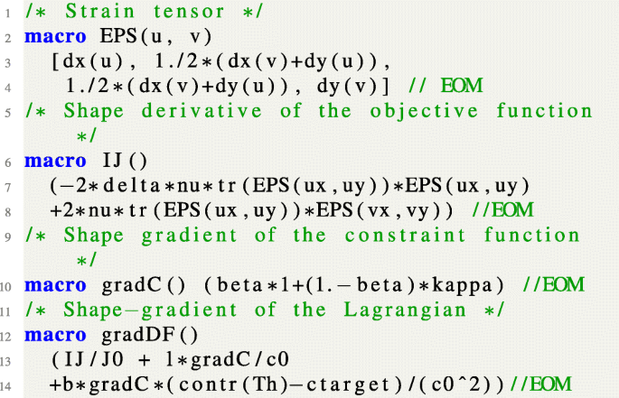 Geometrical Shape Optimization In Fluid Mechanics Using Freefem Springerlink
