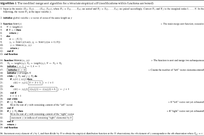 Efficient Computation Of Multivariate Empirical Distribution Functions At The Observed Values Springerlink