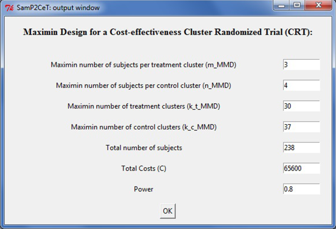 Samp2cet An Interactive Computer Program For Sample Size And Power Calculation For Two Level Cost Effectiveness Trials Springerlink