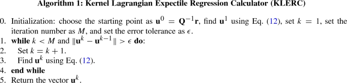 KLERC: kernel Lagrangian expectile regression calculator | SpringerLink