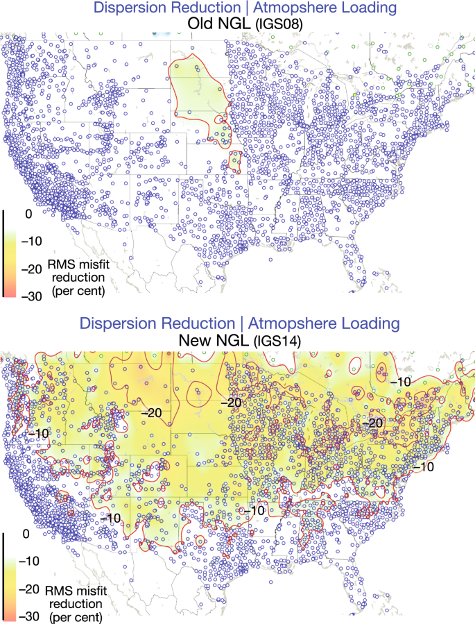 Atmospheric Pressure Loading In Gps Positions Dependency On Gps Processing Methods And Effect On Assessment Of Seasonal Deformation In The Contiguous Usa And Alaska Springerlink