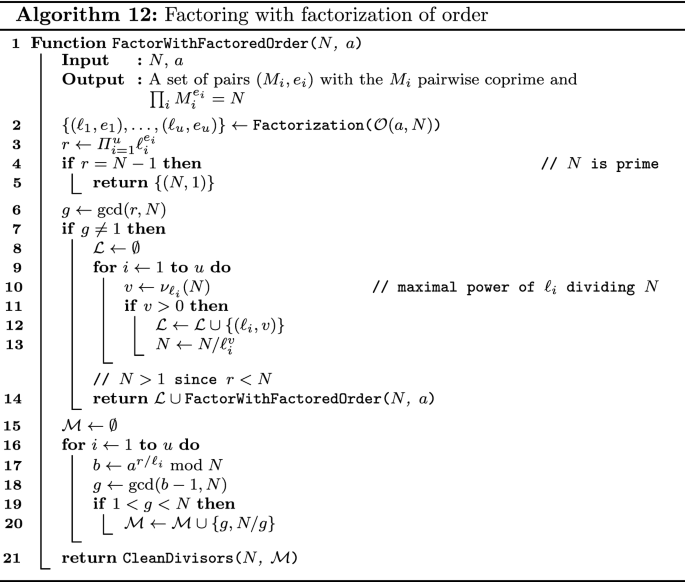 Deterministic Factoring With Oracles Springerlink