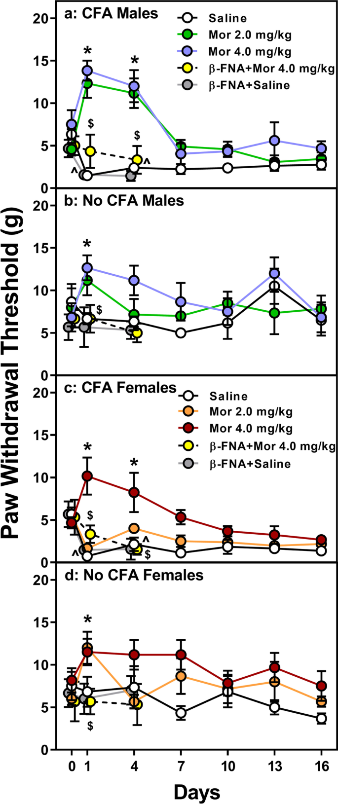 Pain-induced impulsivity is sexually dimorphic and mu-opioid receptor  sensitive in rats | Psychopharmacology