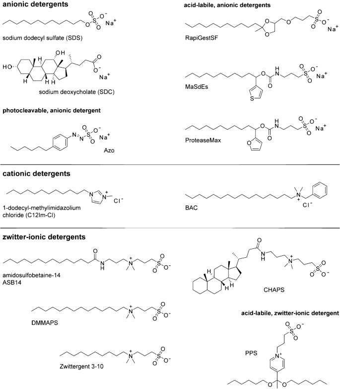 Emergence of mass spectrometry detergents for membrane proteomics |  Analytical and Bioanalytical Chemistry