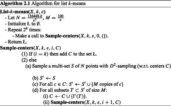 Faster Algorithms For The Constrained K Means Problem Springerlink