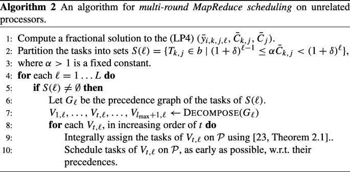 Scheduling MapReduce Jobs on Identical and Unrelated Processors |  SpringerLink